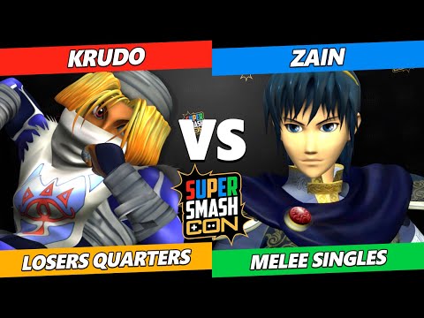SSC 2022 Losers Quarters - Krudo (Sheik) Vs. Zain (Marth) Smash Melee Tournament