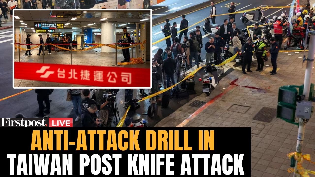 LIVE: Taiwan Hosts Anti-Attack Drill after Deadly Knife Stabbing Attack at Taipei Metro Station