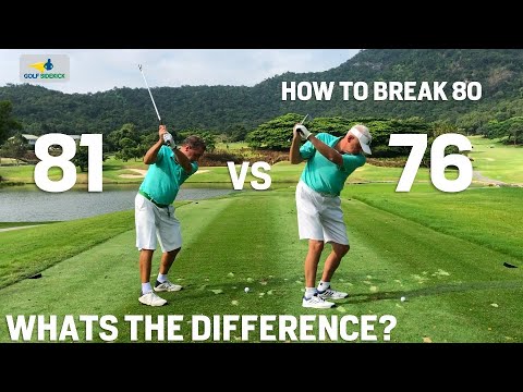 BREAK 80 vs OVER 80 - How To Get Under the 80 Barrier - What's the Difference?