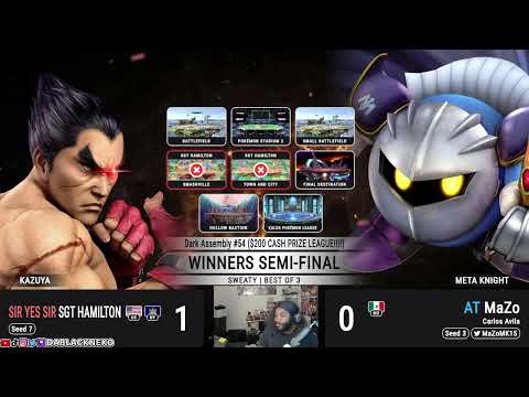 MaZo(Meta Knight) Vs SGT Hamilton (Kazuya / Steve) | DARK ASSEMBLY #54 (Sweaty) Winners Semi-Finals