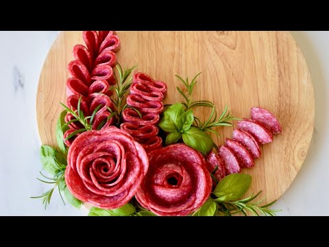 5 Easy Ways to Fold Salami for Charcuterie Boards | Easy Salami Roses🌹