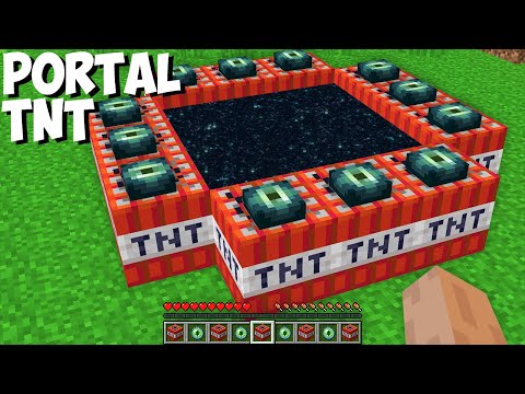 Insane Minecraft TNT-Powered Portal to New Dimension!