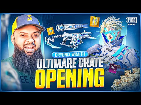 27,000UC 😱 Gilt Cryonix Wraith Set & Absolute Zero Vector Max Lucky Spin 🥶 PUBG Mobile Crate Opening