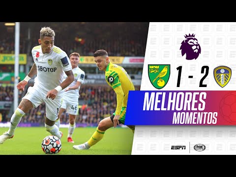 XODÓ DA SELEÇÃO, RAPHINHA ANOTA GOLAÇO NA VITÓRIA DO LEEDS | Norwich 1 x 2 Leeds | Premier League