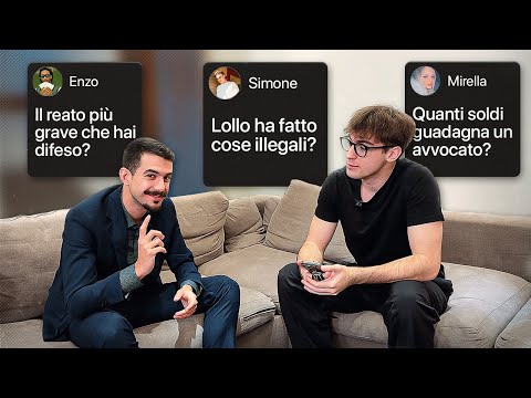 Rispondo alle vostre domande con il mio avvocato.
