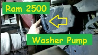 Ram 2500 Windshield Washer Pump Replacement