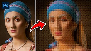 Create a LEGO Mosaic Photo Effects - Photoshop