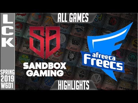 SB vs AF Highlights ALL GAMES | LCK Spring 2019 Week 6 Day 1 | Sandbox Gaming vs Afreeca Freecs