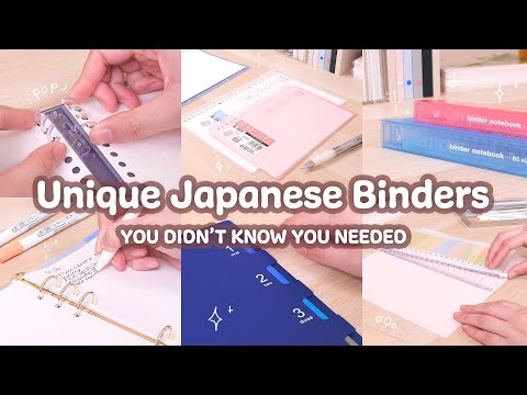 6 Unique Japanese Binders You Didn't Know You Needed ????