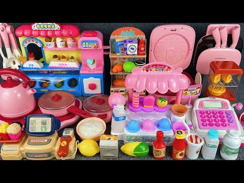 16 Minutes Satisfying with Unboxing Ice Cream Store Playset Review Toys | ASMR 