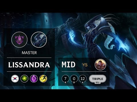 Lissandra Mid vs Jayce - KR Master Patch 9.7