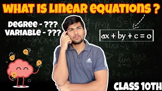 Download the video "INTRODUCTION OF ''PAIR OF LINEAR EQUATION IN TWO VARIABLE'' II CLASS 10 II MATH'S  CHAPTER 3 📑📑"