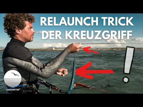 KITESURFING: THE LIGHT WIND RELAUNCH TRICK - ***The Cross Grip***