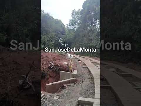 construcción placa huella Vereda Potrerito municipio de San José de la montaña norte de Antioquia