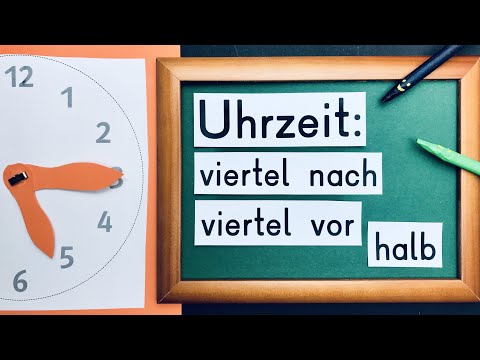 M | Uhrzeit | halb und viertel  | die Uhr lernen | learnsticks - Die Sendung mit den Zauberstäben