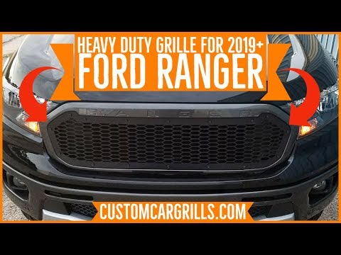 Heavy Duty Grille Installation for Ford Ranger 2019+ How-To by customcargrills.com