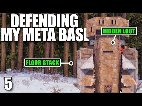 DEFENDING MY FREEHAND META BASE AGAINST A 12+ DEEP CLAN | Solo Rust