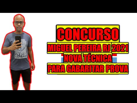Concurso Miguel Pereira RJ 2021 a melhor técnica de estudos para gabaritar prova é essa poucos sabem
