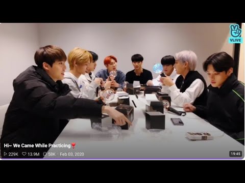 Ateez Vlive Eng Full Opening lightstick and giving it a name LighTiny 2-3-2020