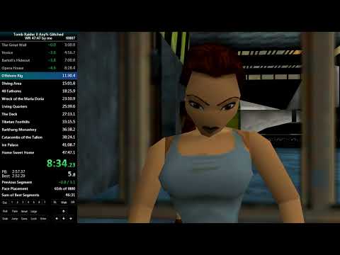 Tomb Raider 2 Glitched Speedrun 47:42 RTA