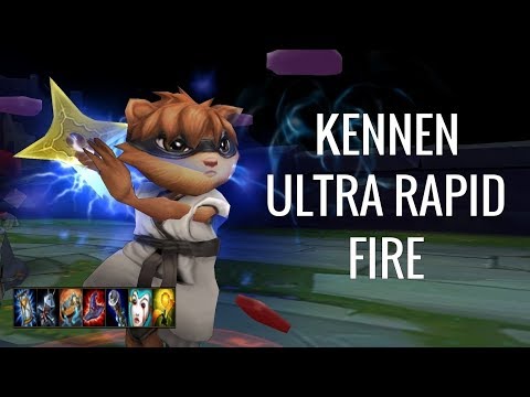 PIKACHU ON COCAINE!! League of Legends - Kennen - All Random Ultra Rapid Fire (ARURF 2017)