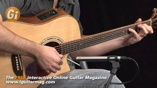 Freshman Apollo 3DC Electro-Acoustic Cutaway Review / Demo - Guitar Interactive Magazine