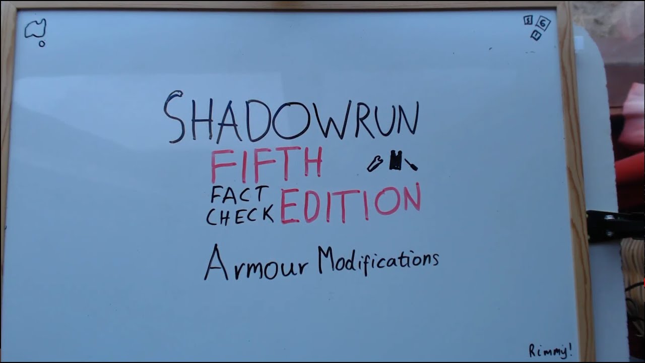 Shadowrun 5th Fact Check - Armour Modification