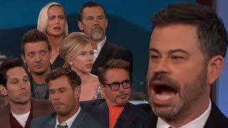 AWKWARD Avengers: Endgame Cast Interviews w/ Jimmy Kimmel