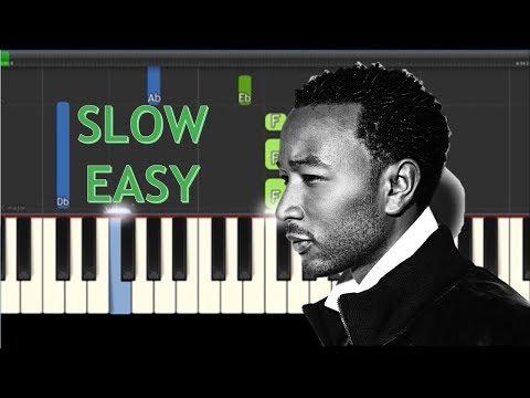 How To Play All Of Me by John Legend - SLOW Easy Piano Tutorial How To Play All Of Me by John Legend - SLOW Easy Piano Tutorial