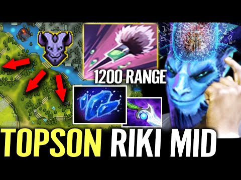 🔥 TOPSON Riki Mid — Sleeping Dart 1200 Cast Range + Diffusal So Annoying HERO Dota 2 Pro