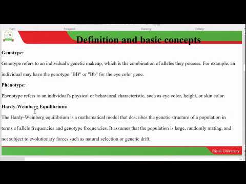 Introduction to Population Genetics