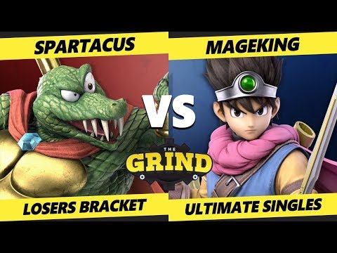 The Grind 121 Online Losers Bracket - Spartacus (K Rool) Vs. Mageking (Hero) Smash Ultimate - SSBU
