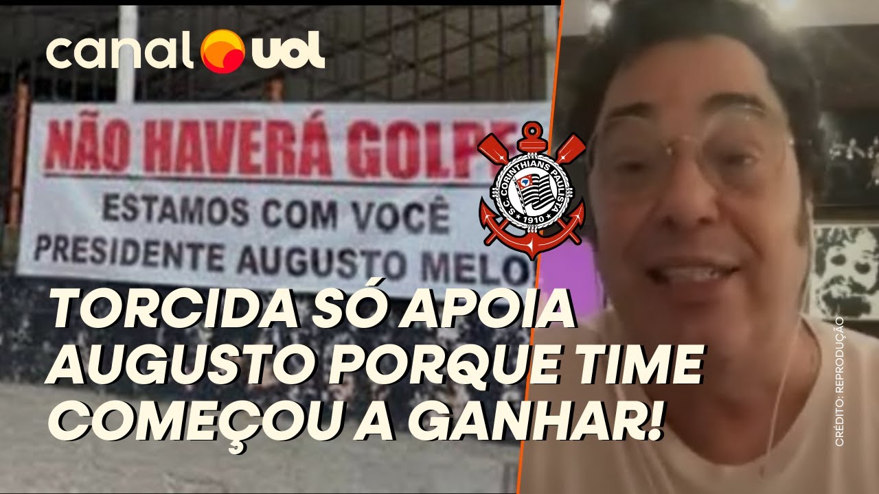 APOIO A AUGUSTO MELO SE DÁ SOMENTE PELO BOM MOMENTO DO CORINTHIANS, DISPARA CASAGRANDE
