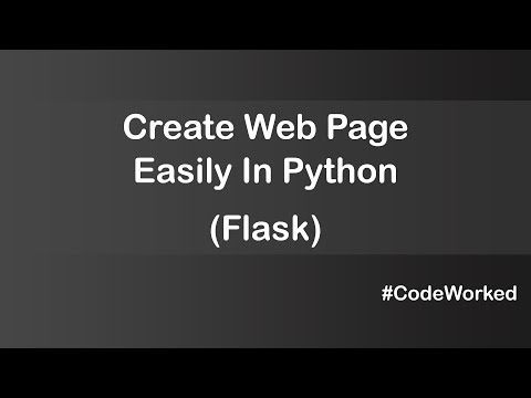 Create Website In Python Flask Webdevelopment Pythonprogramming