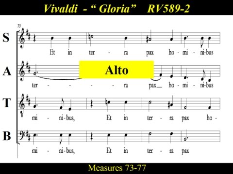 Vivaldi - Gloria - RV589 - 2 Et In Terra Pax Hominibus - Alto