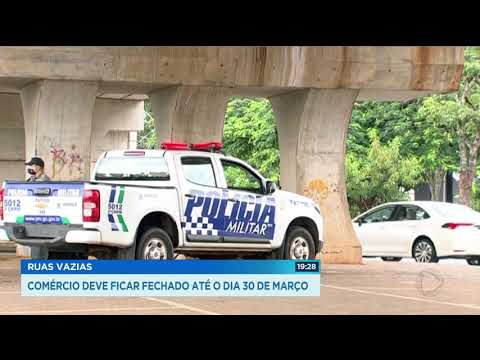 RUAS VAZIAS: COMÉRCIO DEVE FICAR FECHADO ATÉ O DIA 30 DE MARÇO