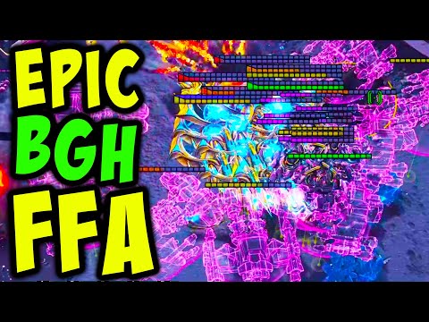 EPIC 8 PLAYER FFA (BGH!) - StarCraft 2 - Brood War 2 w/ Fans!