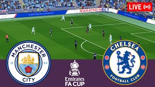 Manchester City vs Chelsea LIVE. FA Cup 2023/2024 Full Match - Simulation Video Games