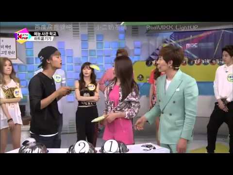 nine muses 景麗搞笑飛扑接吻