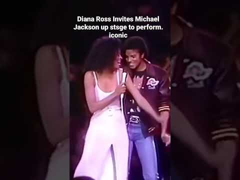 Diana Ross called Michael Jackson up on stage while performing her hit "Upside Down" in 1981. Iconic