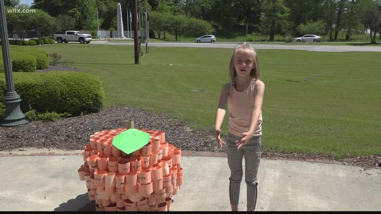 Art students in Orangeburg create recycled masterpiece for Earth Day