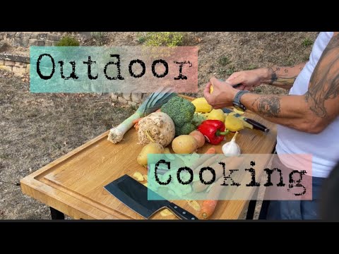 Vegan Kochen auf dem Lagerfeuer 🔥 • Schnell, einfach, lecker • Spessartbrett
