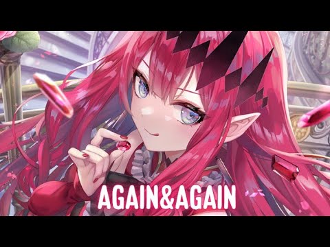 Nightcore - again&again (Lyrics) (Against The Current ft. guardin)