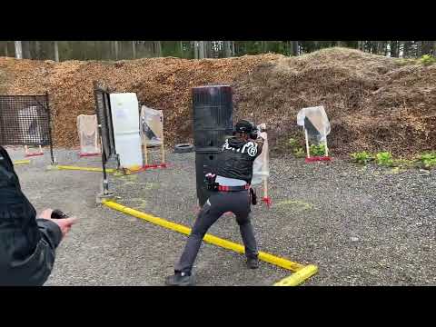 USPSA Stage Over The Top open stage plan on a hailing cold kinda day 4/10/2022