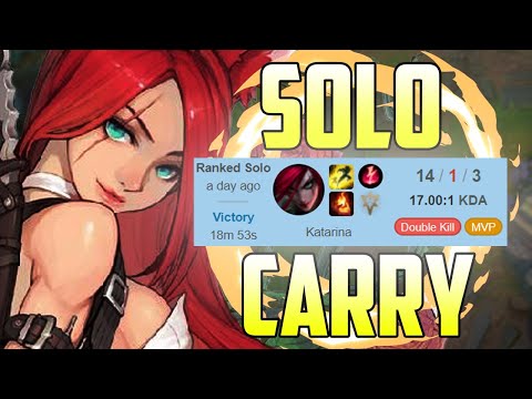 WHAT A HARD KATARINA SOLO CARRY LOOKS LIKE - PRESSURING THE ENTIRE MAP | Season 10 | Katlife