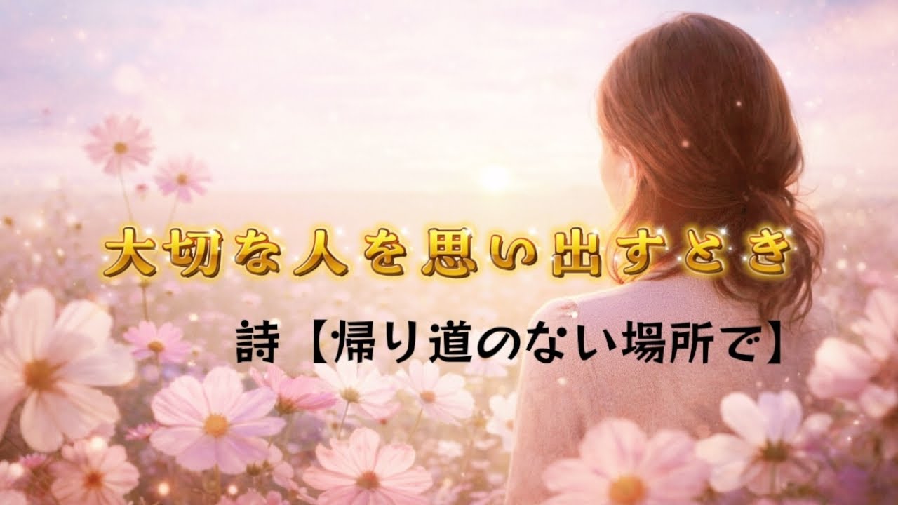 【帰り道のない場所で】　大切な人を思い出すときに。　