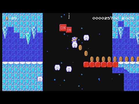 Snowy Speedrun (20 sec) by Libby★ - Super Mario Maker 2 - No Commentary 1by