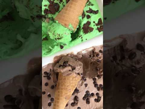 Peppermint and Chocolate Ice Cream #Shorts