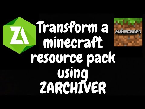 Gamech Sumit - How to Transform a file to minecraft resource pack using Zarchiver
