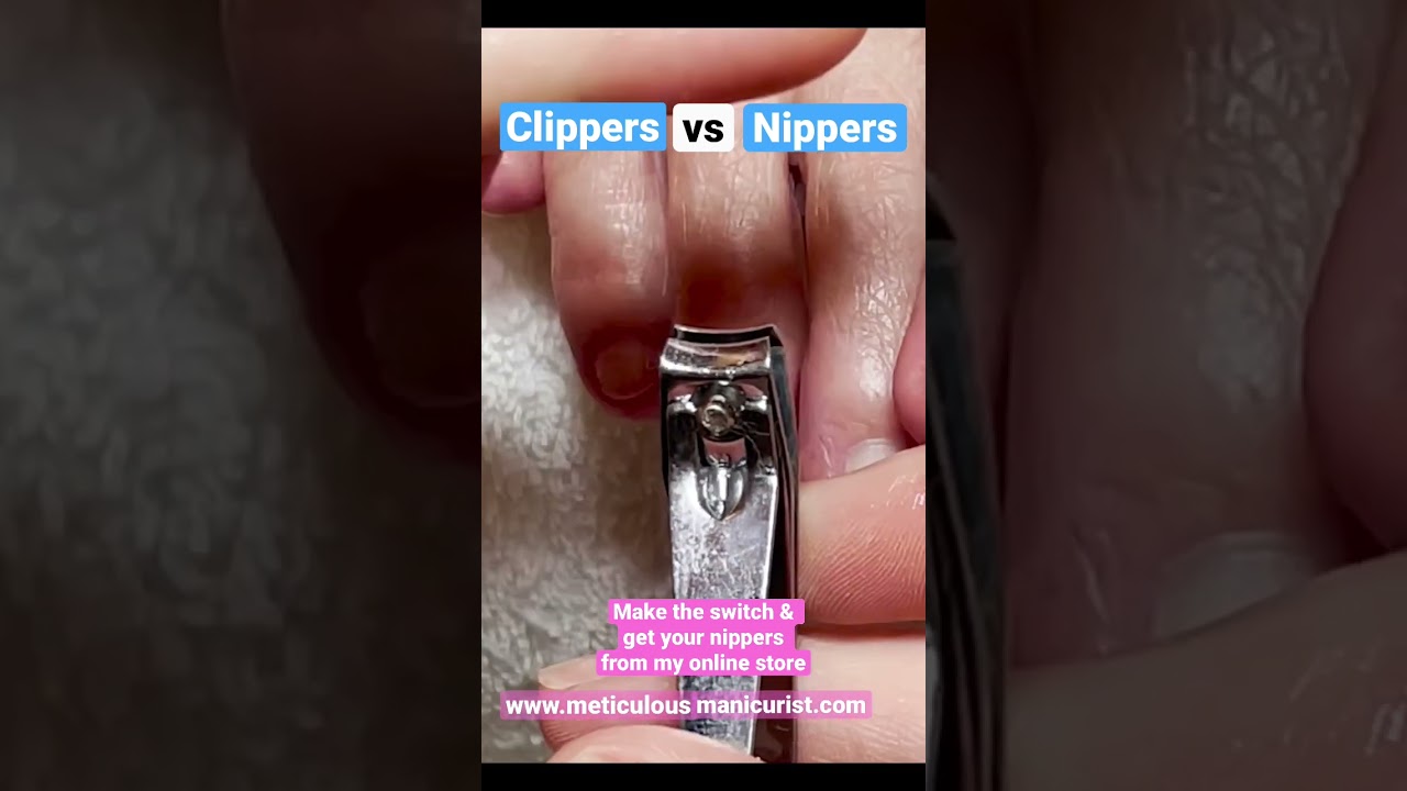 Why I use (toe)nail nippers over clippers #ingrowntoenail #pedicure #nails #toenail